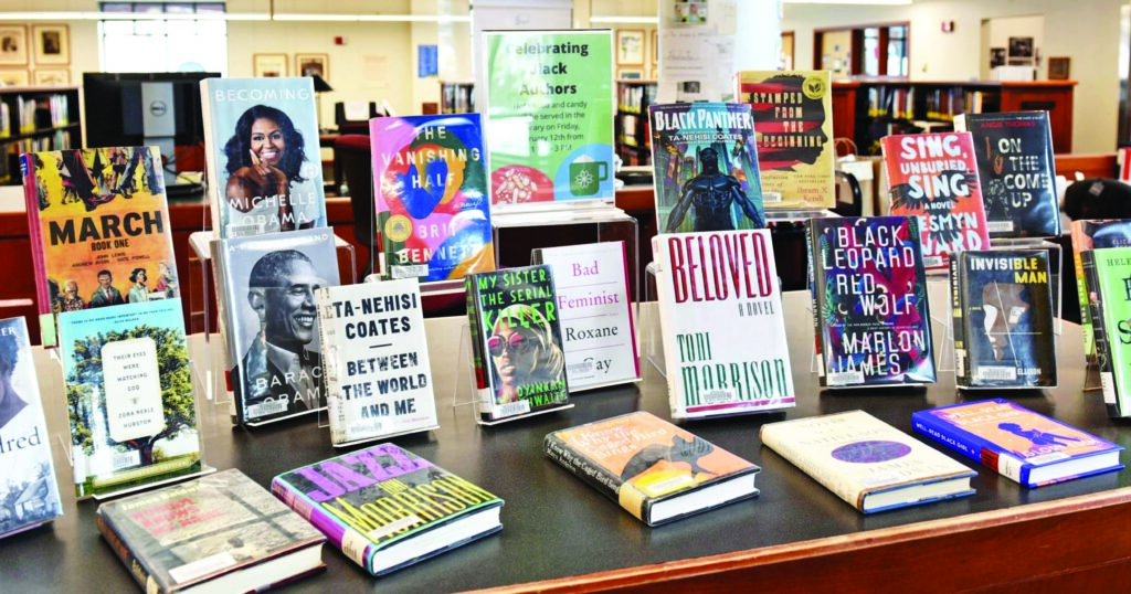Black history month book display