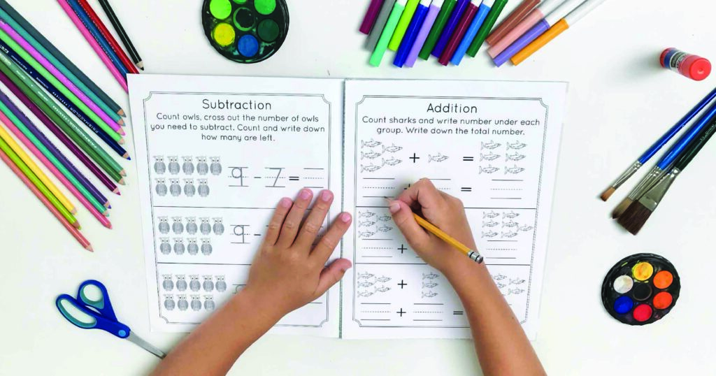 Subtraction pages for Kindergarten